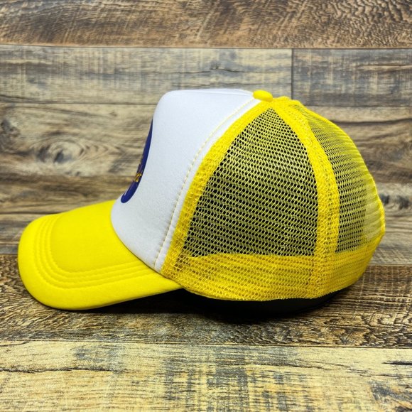 McDonalds Mens Trucker Hat Yellow Snapback Big Mac Tonight Advertisement Cap - Picture 4 of 9